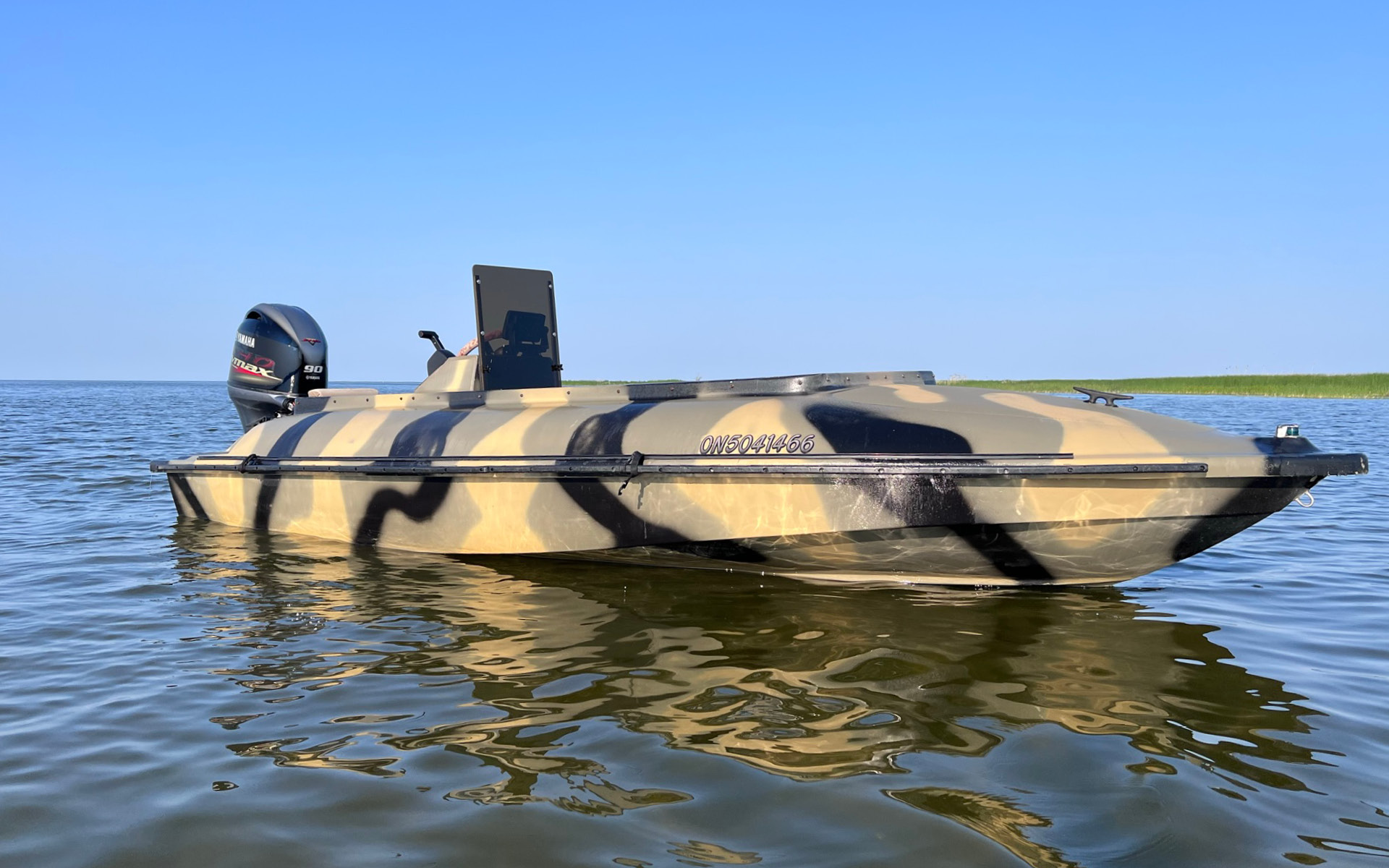 Freedom 17 Open Water Duck Boat Hand laid Fiberglass Duck Boats Freedom 17 Open Water Duck Boat Hand laid Fiberglass Duck Boats