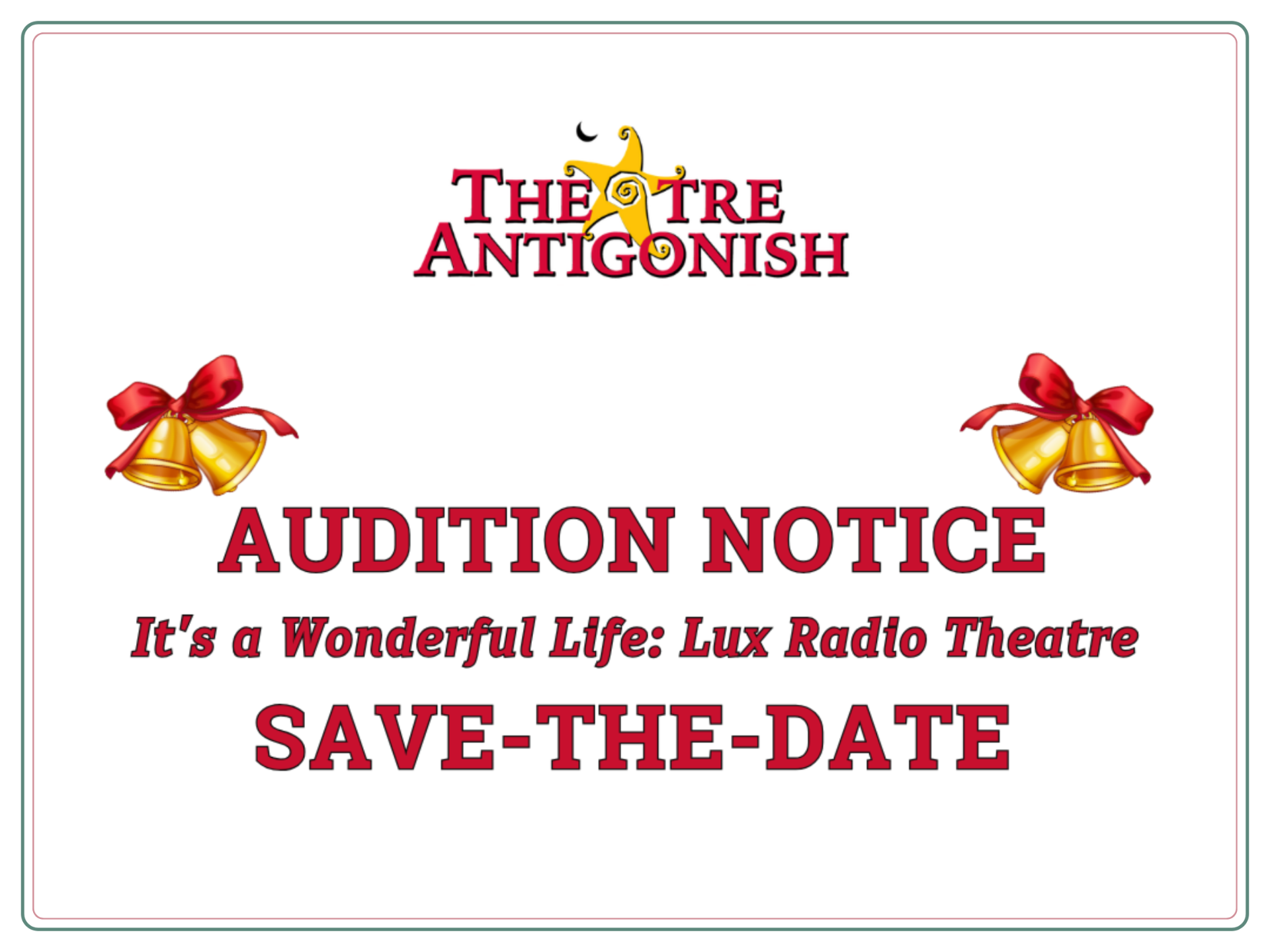 Community Auditions for 'It's a Wonderful Life: Lux Radio Theatre'