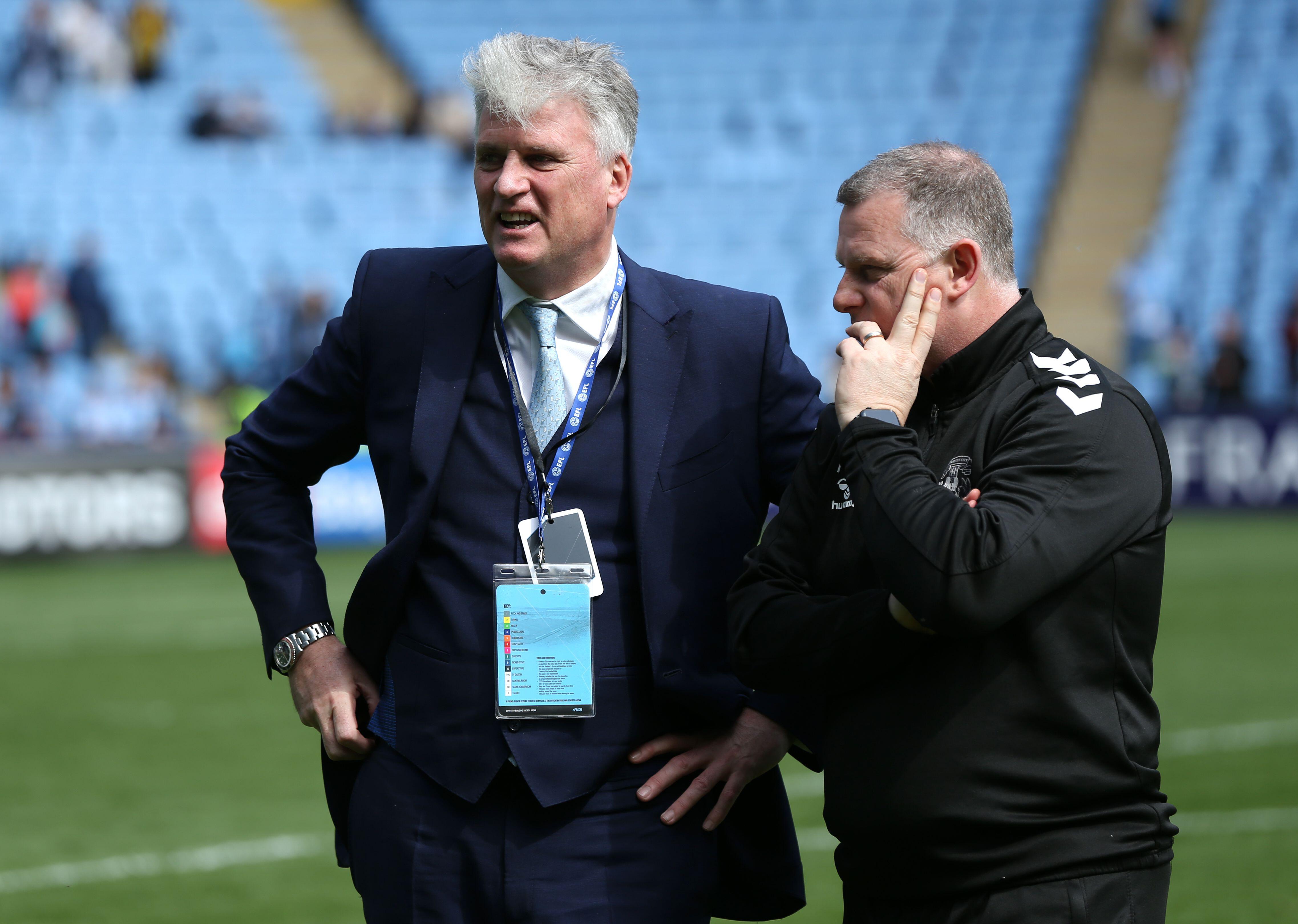 Coventry owner Doug King (left) has been criticised for axing Robins (Alamy)