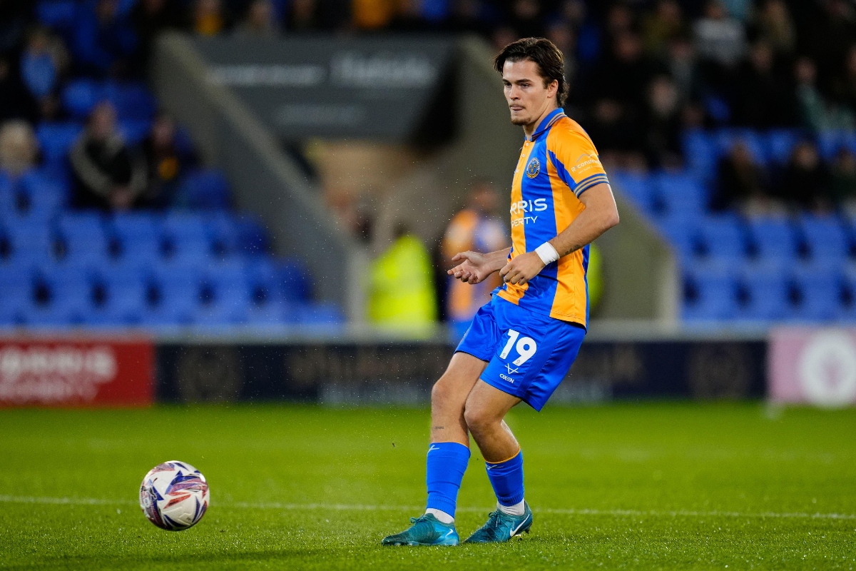 Chelsea loanee Leo Castledine will be pivotal to Shrewsbury's survival hopes (Alamy)