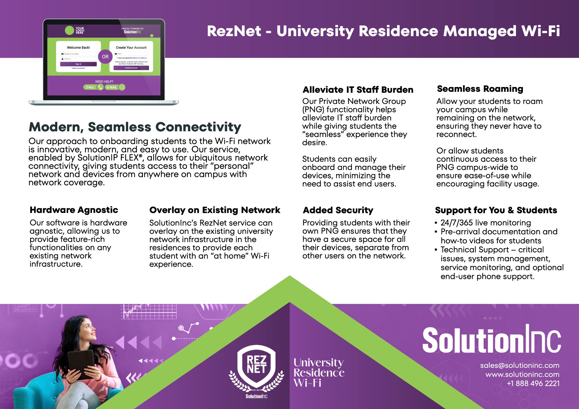 SolutionInc RezNet One Pager document