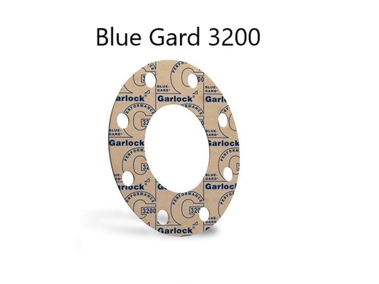 Blue Garlock Aramid Fiber with Nitrile Binder Flange Gasket 3000RG-0150-062-0300 Pack of 5 5-13/32 Outside Dia 